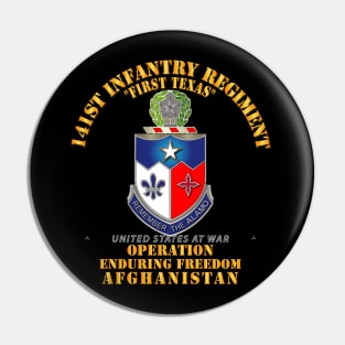 141st Infantry Regiment - OEF - Afghanistan w Txt Pin