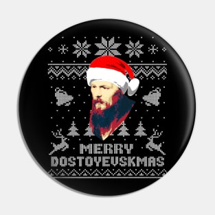 Fyodor Dostoevsky Funny Christmas Pin