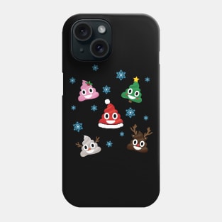 emoticon Christmas Poop' Funny Christmas emoticon Phone Case