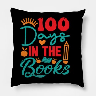 100 Days In The Books Pillow