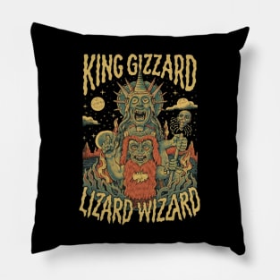 King Gizzard And The Lizard Wizard Pillow