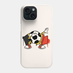 Dabbing Soccer Ball Cartoon Belgium Belgian Flag Football Phone Case