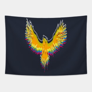 Abstract crow Tapestry