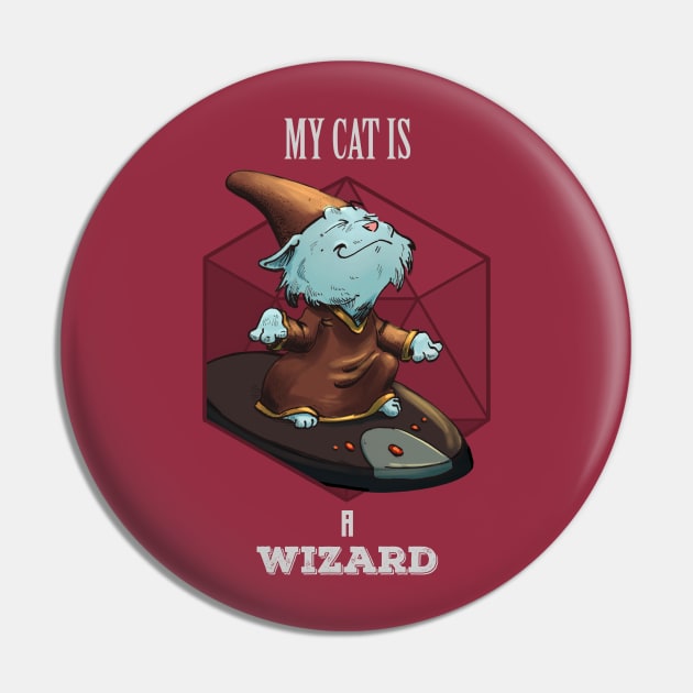 RPG Cat Wizard Pin by Carlos CD