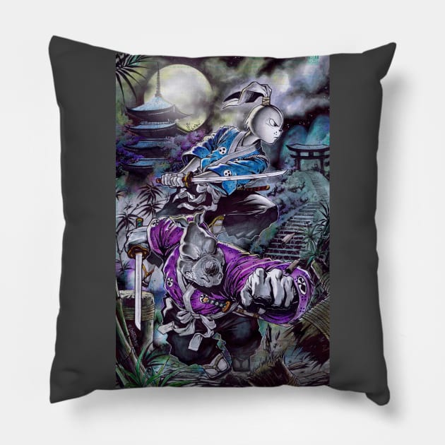 Usagi Yojimbo Pillow by emilcabaltierra