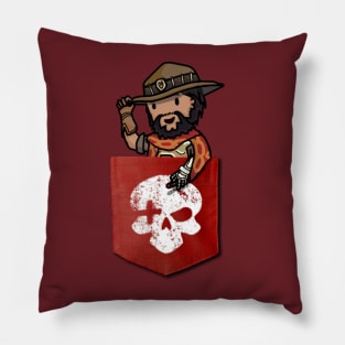 Pocket McCree (An Overwatch Design) Pillow