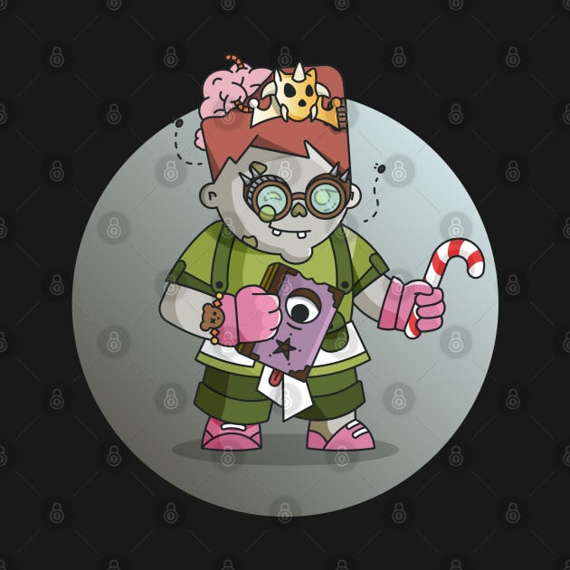 Relic Hunters - Grey Zombie with Green Clothes by Lovelace Designs