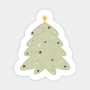 Christmas Tree with Ornaments Magnet