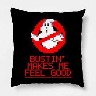 Bustin Ghost Red Pillow