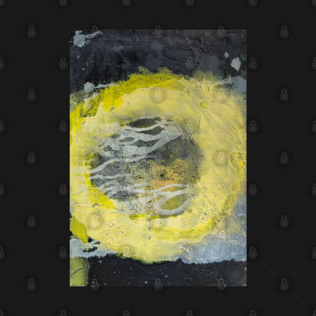 Yellow Light Abstract Painting by MihaiCotiga Art