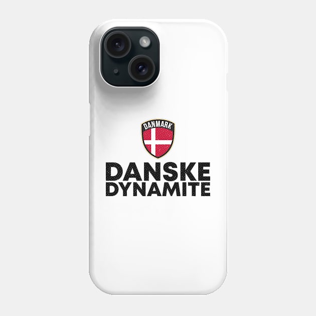 Danske Dynamite Danmark Denmark Black Phone Case by zeno27