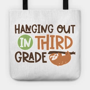 Hanging Out in Third Grade Back to School Student Kids Tote