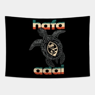 Hafa Adai Tribal Turltle Guam Tapestry