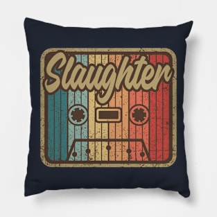 Slaughter Vintage Cassette Pillow