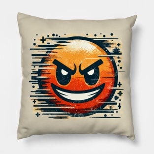 Cartoon Smiling Face Pillow