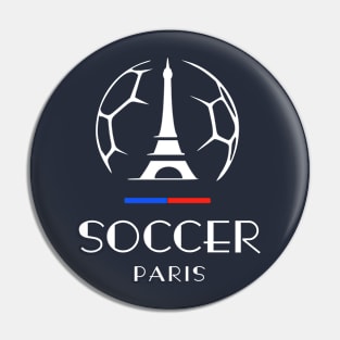 SOCCER PARIS Flag Football Eiffel Tower Pin