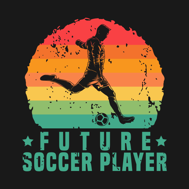 Retro Vintage Soccer Player Future Soccer Player Gift by Abko90