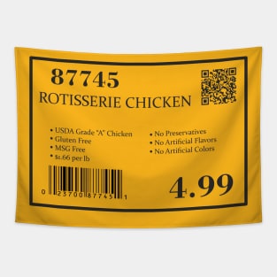 Costco label barcode rotisserie chicken item 87745 Tapestry