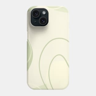 Minimalist Neutral Color Light Green Geometric Shapes Phone Case