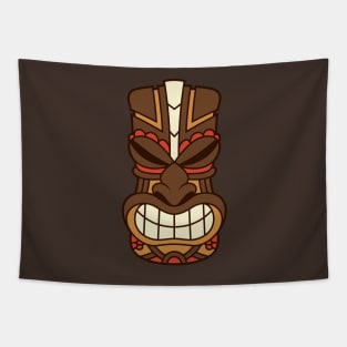 Funny Tribal Tiki Head Tapestry