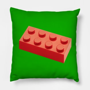 Red building brick. Pillow