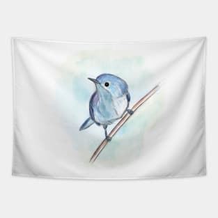 Cute blue bird Tapestry