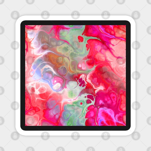 Abstract Marbling Design Magnet by This and That Designs