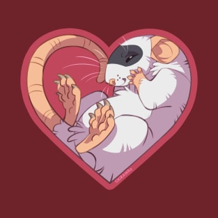 Heart Rat: Masked Black T-Shirt