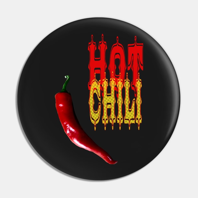 Hot as Chili Spicy Pin by PlanetMonkey