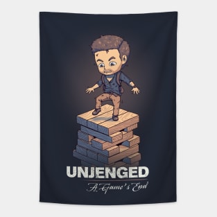 Unjenged: A Game s End // Nathan Drake, Chibi, Shooter Tapestry