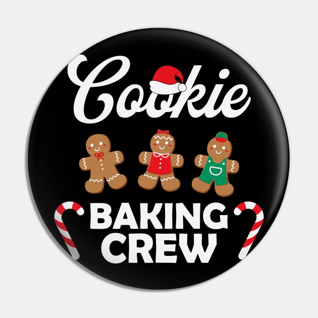 Cookie Baking Crew Christmas Baking Gingerbread Cookie Christmas Gift Pin by BadDesignCo