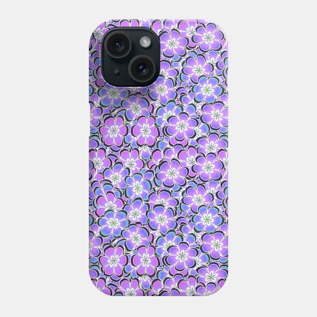 Purple Flowers Phone Case by nunachan