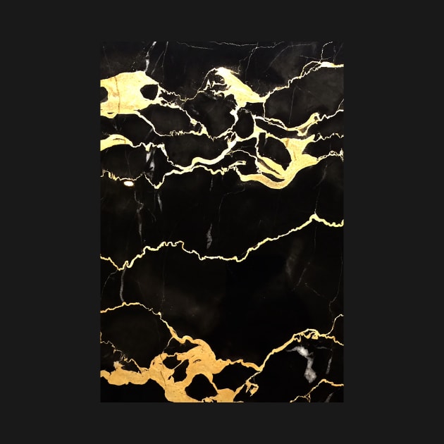 Black Gold Marble by vintage-glow