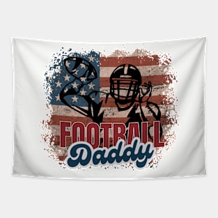 American Flag Football Daddy Tapestry