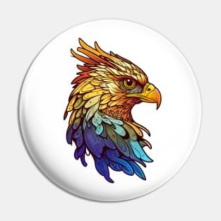 Hawk Vector Illustration Pin