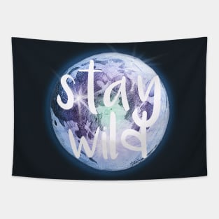 Stay Wild Moon Child Tapestry