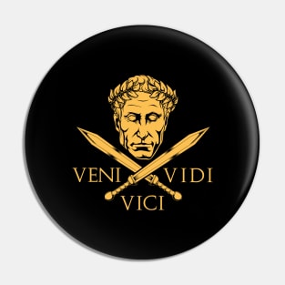 Caesar and Swords - Veni Vidi Vici Pin