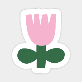 Bold pink flower Magnet