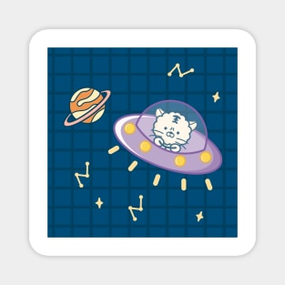 Exciting space travel Magnet