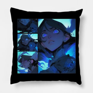 Anime Girl Cartoon Style - Manga Girl Pillow