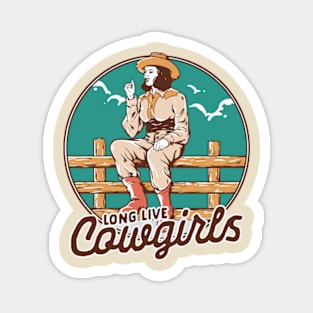 Cowgirl  wild west Magnet