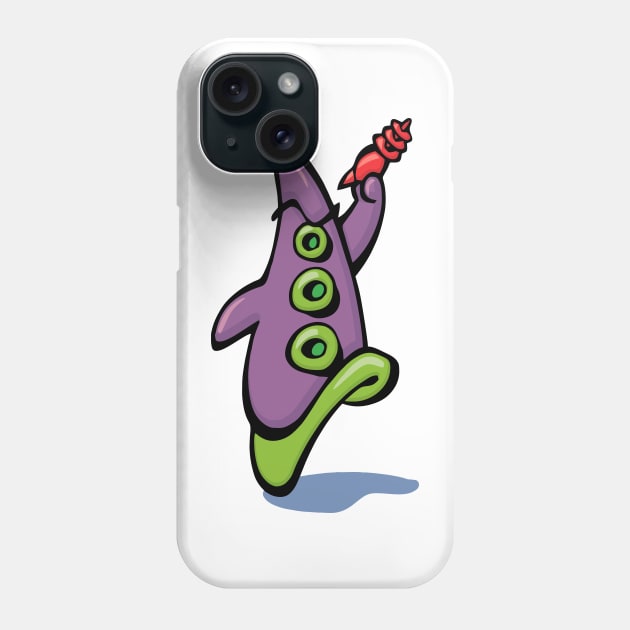 purple tentacle Phone Case by goatboyjr