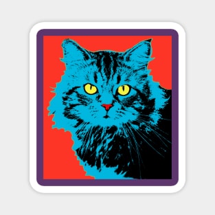 CAT - POP ART RED Magnet