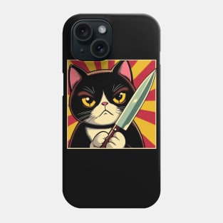 Retro Cat - Serial Killer Phone Case