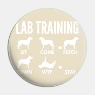 Lab Training Labrador Tricks Pin