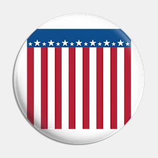 American Flag Pattern Pin