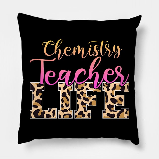 Chemistry Teacher Life Pillow by White Martian