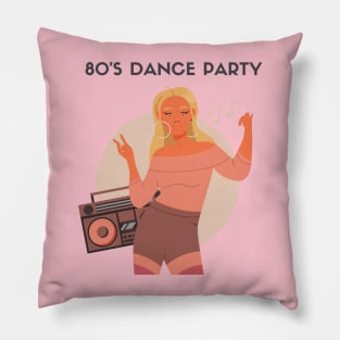 80's Dance Party Pillow