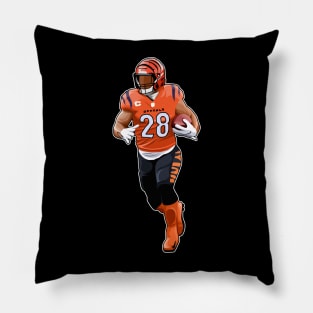 Joe Mixon #28 Runs The Ball Pillow