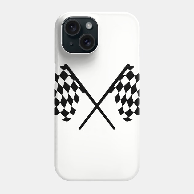 Finishline Racing flag Phone Case by lavdog